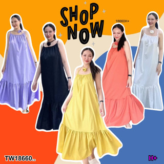 👗Pfashion [ส่งไวมาก🚛]  P18660 เดรสชายกรพโปรงแต่งระบาย อกจับจีบ เว้าหลัง ..