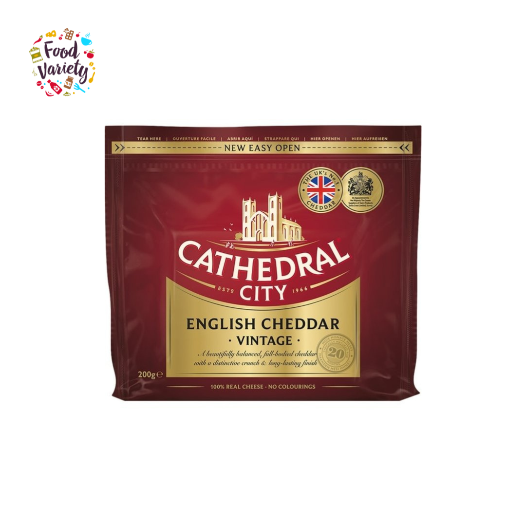 [BestBefore-08Oct2025] Cathedral City English Vintage cheddar Cheese 200g