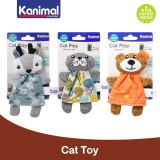 Kanimal Cat Toy ของเล่นแมว ของเล่นตุ๊กตา ยัดไส้ Catnip กัญชาแมว สำหรับแมวทุกสายพันธุ์ ขนาด 7.5x13.5 ซม.