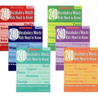 (พร้อมส่ง) 240 Vocabulary Words Kids Need to Know Workbook Grade 1-6