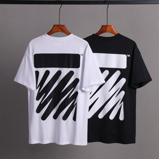 OFF White spring and summer black matte arrow T-shirt