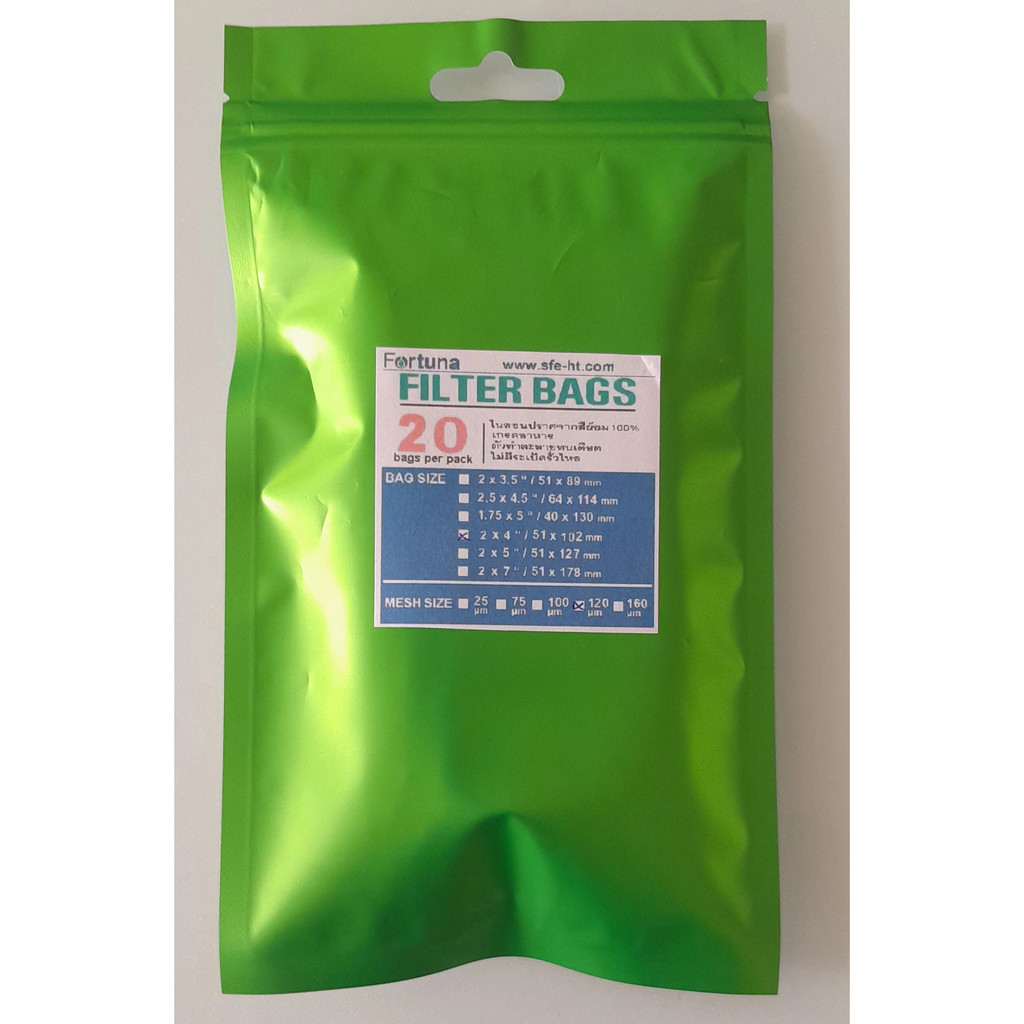 ROSIN PRESS NYLON FILTER BAGS 20（2" x 4" / 51 mm x 102 mm）120Microns