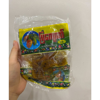 ขนมพม่า 1 แพ็ค 5 ห่อเล็ก (1Pack=5Pcs) Mya Kyank Mango มะม่วง เปรี้ยวหวาน