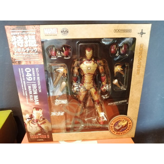 Tokusatsu Revoltech No.049 Iron Man 3 Iron Man Mark Xlii Figure Kaiyodo Japan ของแท้ครบกล่อง