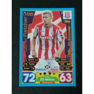 การ์ดฟุตบอล MATCH ATTAX 2017/18 SOCCER CARDS (NO.254-270)