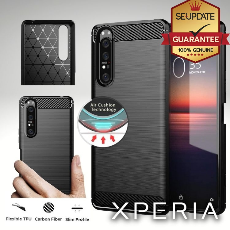 เคส FenixShield Carbon Fiber Metallic TPU Case สำหรับ Xperia 1 / 10 / 5 / VI / V / IV / III / II / P