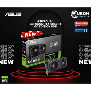 การ์ดจอ VGA ASUS DUAL GEFORCE RTX 4060 Ti OC EDITION - 8GB GDDR6 ประกันศูนย์ 3 ปี