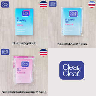 Clean &amp; Clear® Oil Absorbing Sheets &amp; Oil Control Film คลีน แอนด์ เคลียร์ กระดาษซับหน้ามัน แผ่นซับหน้ามัน ดูดซับความมัน