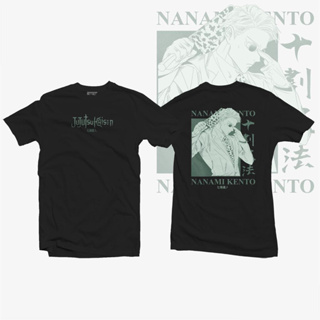 เสื้ออนิเมะ Jujutsu Kaisen - Kento Nanami เสื้อยืดผ้าฝ้ายแขนสั้นพิมพ์ลายอนิเมะสุดฮอตของญี่ปุ่น