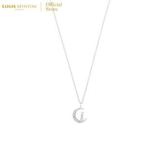 Louis Montini (Jewelry) Sterling Silver 925 Necklace สร้อยคอเงินแท้ 92.5% สร้อยคอผู้หญิง รูปกระต่ายหมายจันทร์ LJNC07