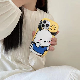 💕พร้อมส่ง💕iPhone 14 13 12 11 Pro Max เคส for เคสไอโฟน11 เรียบง่าย บางเบาพกพาง่าย น่ารัก ลูกสุนัข กันกระแทก Case