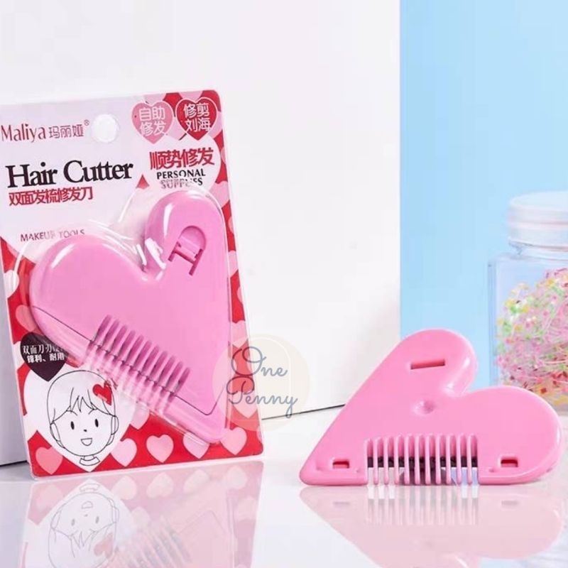 หวีซอยเอนกประสงค์​ หวีหมออ้อย​​ รูปหัวใจ​ Hair​ cutter​