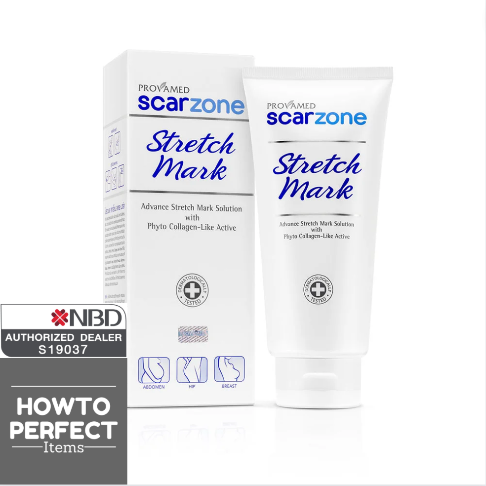 Provamed โปรวาเมด Scarzone Stretch Mark Cream ป้องกันและลดรอยแตกลาย Scar zone