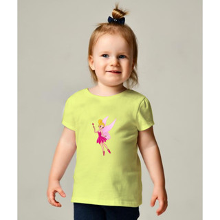 เสื้อยืดเด็ก น่ารัก ผ้าคอตตอน100% ใส่สบาย Cotton ใส่เล่น เที่ยว เสื้อเด็กลายการ์ตูน *นางฟ้า เสื้อเด็กเล็ก สินค้าพร้อมส่ง