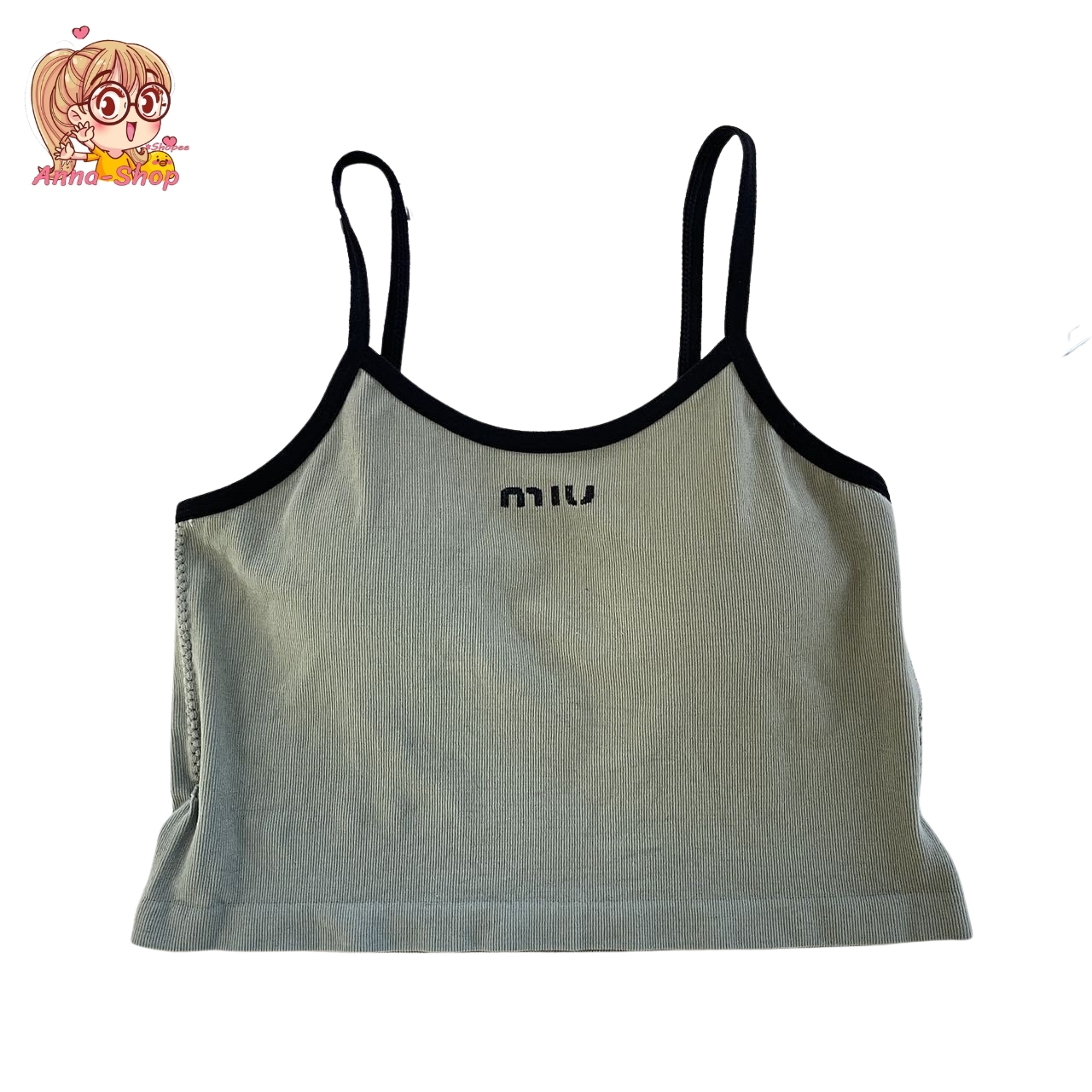 annacny  เสื้อสายเดี่ยวแฟชั่น💦 เสื้อกล้าม  เสื้อครอป 👚ผ้ายืดตามตัว A135 - รูปที่ 5