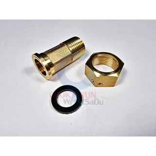 ขามิเตอร์ ทองเหลือง พร้อมประเก็น [ 1 ชิ้น ] 1/2" 4หุน - ข้อต่อมิเตอร์ ขามิเตอร์ ข้อต่อมิเตอร์น้ำ