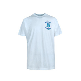 Hybrid T-shirt Men Oversize ไฮบริดเสื้อยืดผู้ชายแขนสั้น ทรงโอเวอร์ไซส์ สีขาว(White)HMTS-047-WH