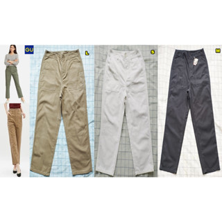 GU(Uniqlo)Chino Baker Pants กางเกง 5 ส่วน-3 สี ไซส์ S,M,L ของแท้(สภาพเหมือนใหม่ ไม่ผ่านการใช้งาน)