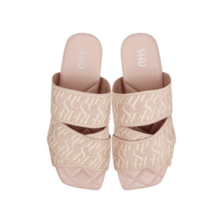 SHU PALETTE SOFT SIGNET ON CANVAS SANDALS - PINK