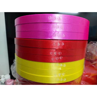 ริบบิ้นตราลูกโป่ง 15มิล เบอร์3 เนื้อทรายม้วนใหญ่ 300หลา