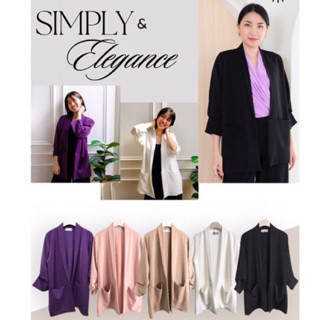 AC15 เสื้อคลุมผ้าฮานาโกะ ทรง oversized แขนจับเดรป มีกระเป๋าสองข้าง  รุ่นยอดฮิตทรงสวย ดูดีมีสไตล์ สวยได้ทันใจในราคาเบาเบา