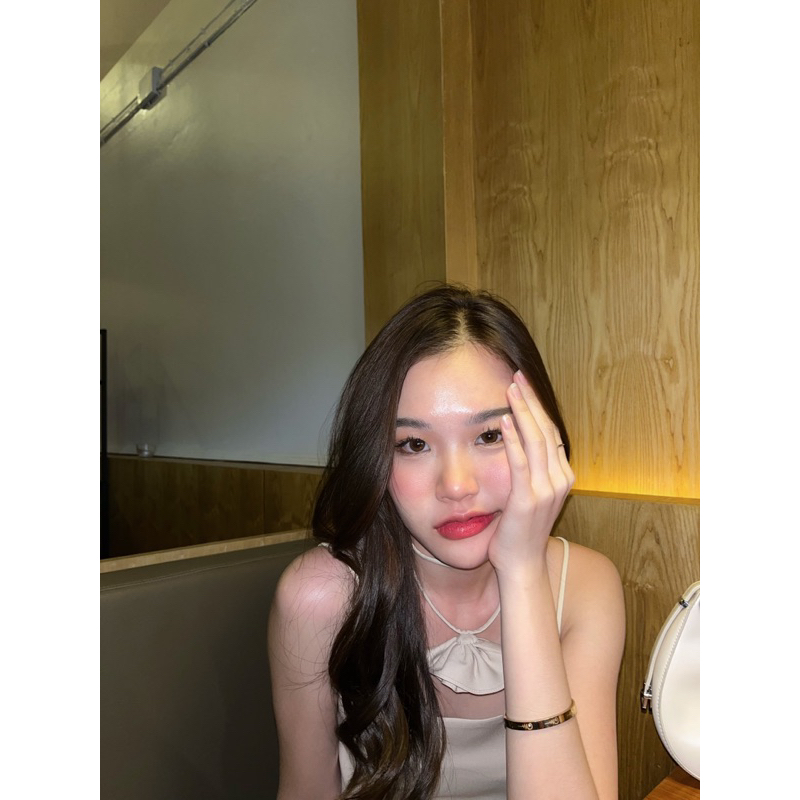 Sacha dress - Cream 🍯🍮🥧🍨 เดรสสายเดียวทรงเขารูป มาพร้อมกับปลอกคอดอกไม้ค่ะ🌷SC-CREAM - รูปที่ 6