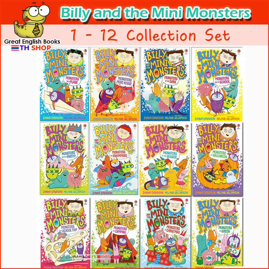 (Update 15 เล่ม)  หนังสือการ์ตูนภาษาอังกฤษ Usborne Young Reading Series Two : Billy and the Mini Monsters 12 Books