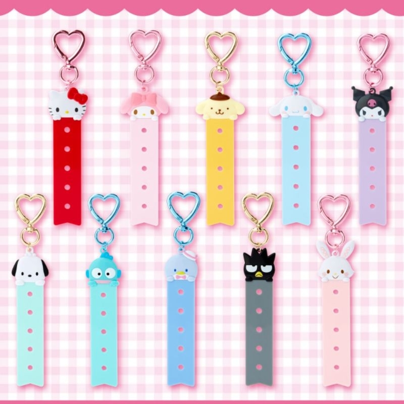 🎀พวงกุญแจติดชื่อได้  Sanrio สามารถซื้อตัวอักษรมาติดเป็นชื่อได้ ขอแท้จากประเทศญี่ปุ่น🎀