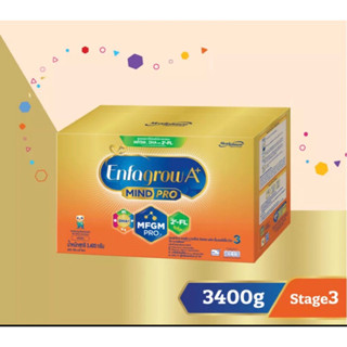 Enfagro เอนฟาโกเอพลัสมายด์โปรดีเอชเอพลัสเอ็มเอฟจีเอ็มโปร3วิททู-เอฟแอลนมผงเด็กสูตร3 3400กรัม