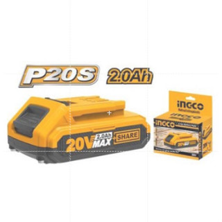 (ถูกสุด) แบตเตอรี่ INGCO รุ่น FBLI2001 Lithium-ion 20V 2.0Ah