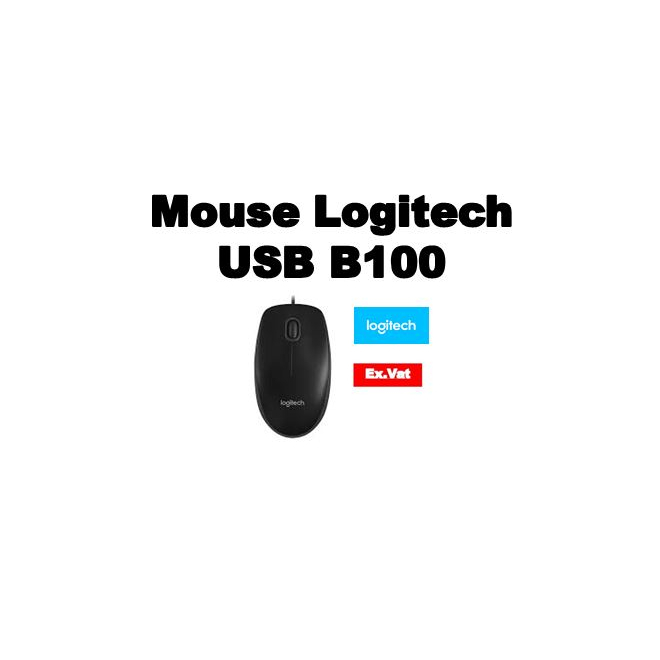 Mouse Logitech USB B100  (BLACK)