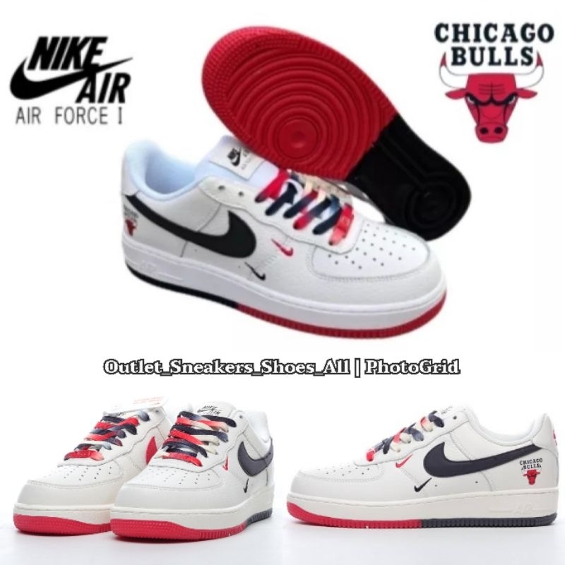 รองเท้า Nike Air Force 1 Low Chicago Bulls ใส่ได้ทั้ง ชาย หญิง ส่งฟรี