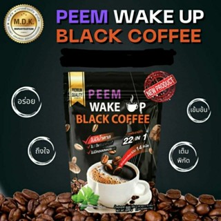 #กาแฟดำ Peem Wake Up Back Coffee 22 in one 1 ห่อ มี 20 ซองเล็ก น้ำหนัก 200 กรัม ส่งเร็วมีเก็บเงินปลายทาง