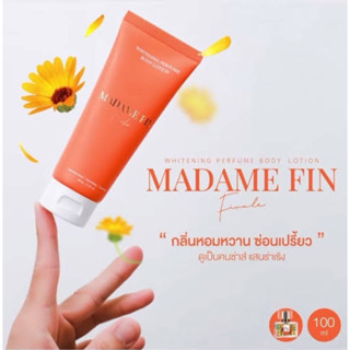 Madame Fin Finale Whitening Perfume Body Lotion 100ml. โลชั่นมาดามฟิน สีส้ม ของแท้