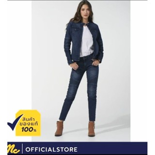 Mc Jeans แจ็คเก็ตยีนส์ผู้หญิง Biker Denim Motorcycle Series MJB1003 ผ้ายืด ราคาป้าย 2,395฿