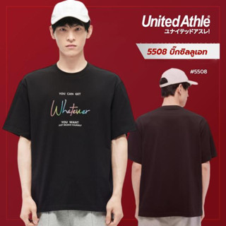 United Athle®  เสื้อยืดผู้ชาย  เสื้อยืดคอกลมแขนสั้น จดหมายสีYOU CAN GET- ดำ รุ่น #5508