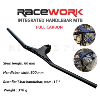 แฮนด์เสือภูเขาอินทิเกรท RACEWORK FULL CARBON แฮนด์คาร์บอน