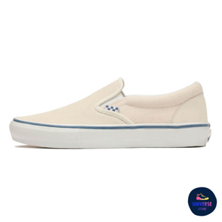 [ของแท้ ส่งฟรี PRE-ORDER] VANS SKATE SLIP-ON CLASSIC WHITE