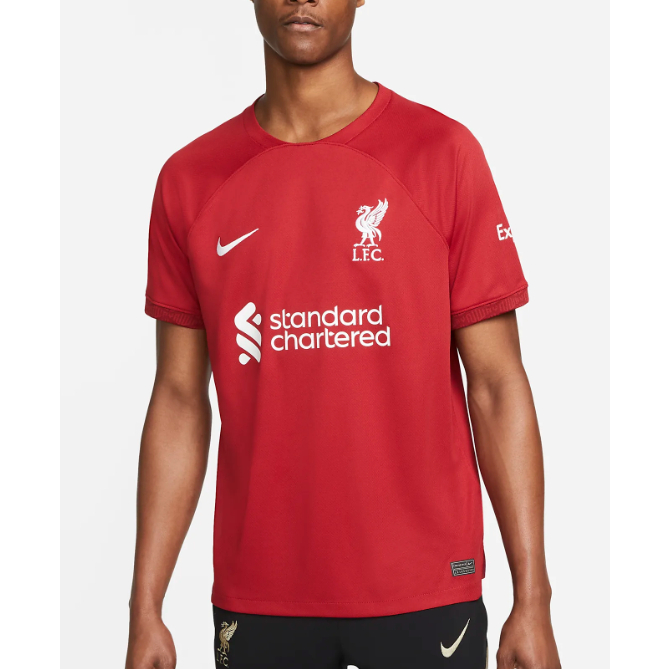 ของแท้100% เสื้อแข่งฟุตบอลผู้ชาย Nike Liverpool FC Home 2022