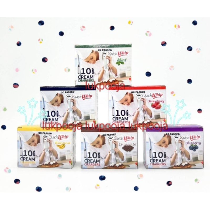 QuickWhip ควิกวิป หลอดแก๊สวิปครีม แก๊สสำหรับอัดกระป๋องวิปครีม ปลีก/ส่ง