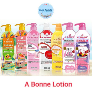 A Bonne Lotion 500 ml เอ บอนเน่ โลชั่นน้ำหอม โลชั่นบำรุงผิว  7 สูตร