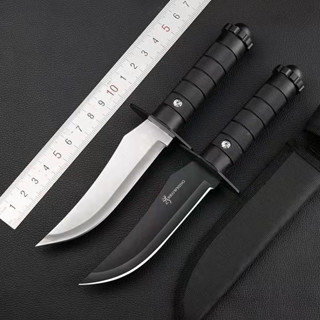 KNIFE-318 มีดเดินป่าด้ามตรง มีดพกพา (11.5 นิ้ว) มีดแคมป์ปิ้ง ฟรีซองเก็บมีดอย่างดี