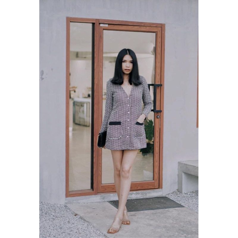 ส่งต่อ!!! Blazer Dress ผ้าทวิต