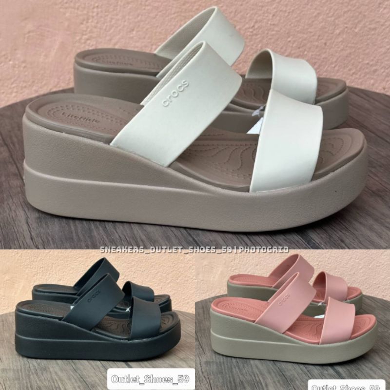 Crocs Brooklyn Mid/ Low Wedge Women แท้💯 ส่งฟรี