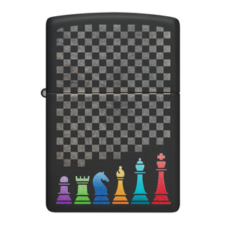 Zippo ไฟแช็กรุ่น 48662 Chess Pieces Design ของแท้ รับประกันตลอดชีวิต นำเข้าและจำหน่ายโดยตัวแทนจำหน่าย