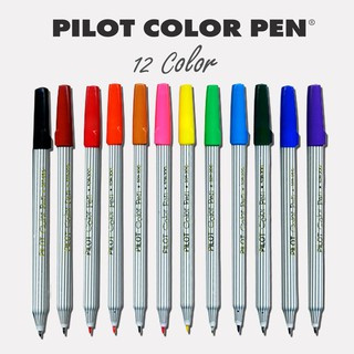 [กล่อง12แท่ง] ปากกาเมจิก หัวแหลม PILOT SDR-200 มีหลายสี