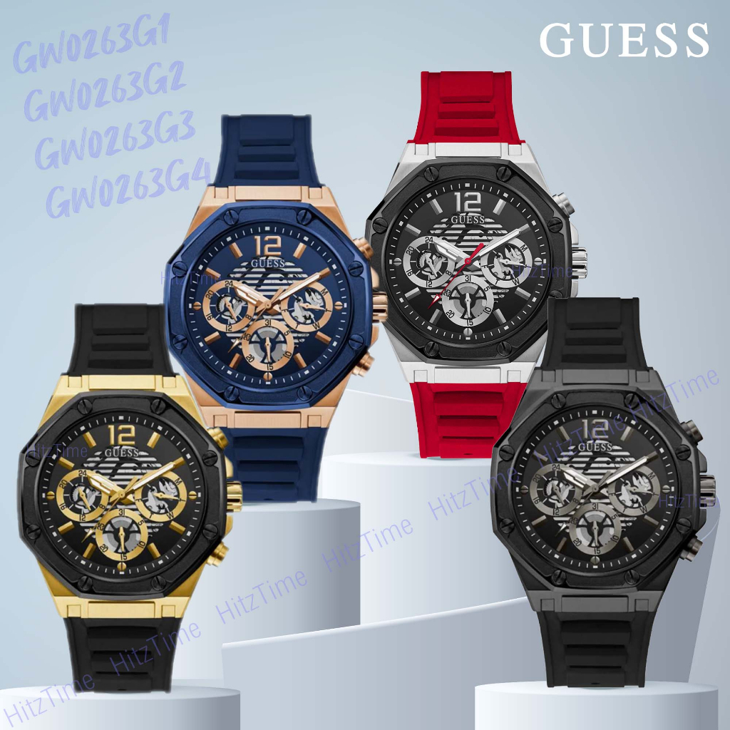 Guess นาฬิกาข้อมือผู้ชาย รุ่น GW0263G1 GW0263G2 GW0263G4 นาฬิกาแบรนด์เนม Guess ของแท้ เกรส สินค้าขาย