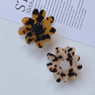 Jolie🌻 | Flower leopard hairclip กิ๊บดอกไม้ กิ๊บหนีบผม