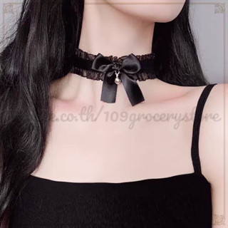 ⭐️CHOKER⭐️สร้อยคอลูกไม้ โบว์กระดิ่ง เครื่องประดับสำหรับผู้หญิง