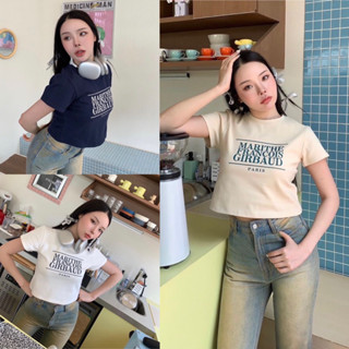 👕Marithe - W Classic Logo Tee เสื้อยืดสุดฮิตที่สุดในตอนนี้ คนตามหาเยอะมาก เนื้อผ้าดีมาก